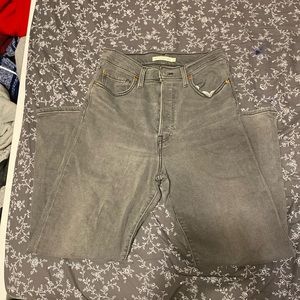 levis grey medium wash jeans